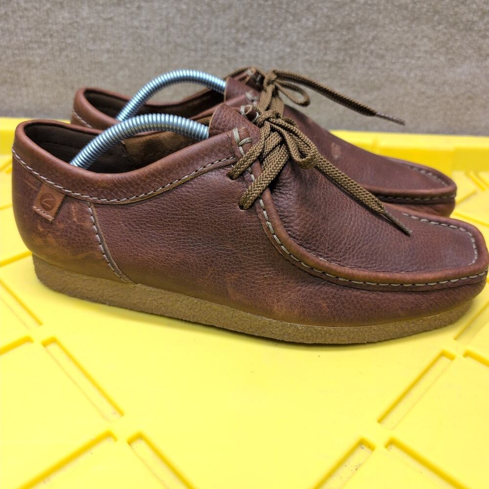 Clarks Shacre II Run Men's Beeswax Brown Leather Shoes Size 10 M